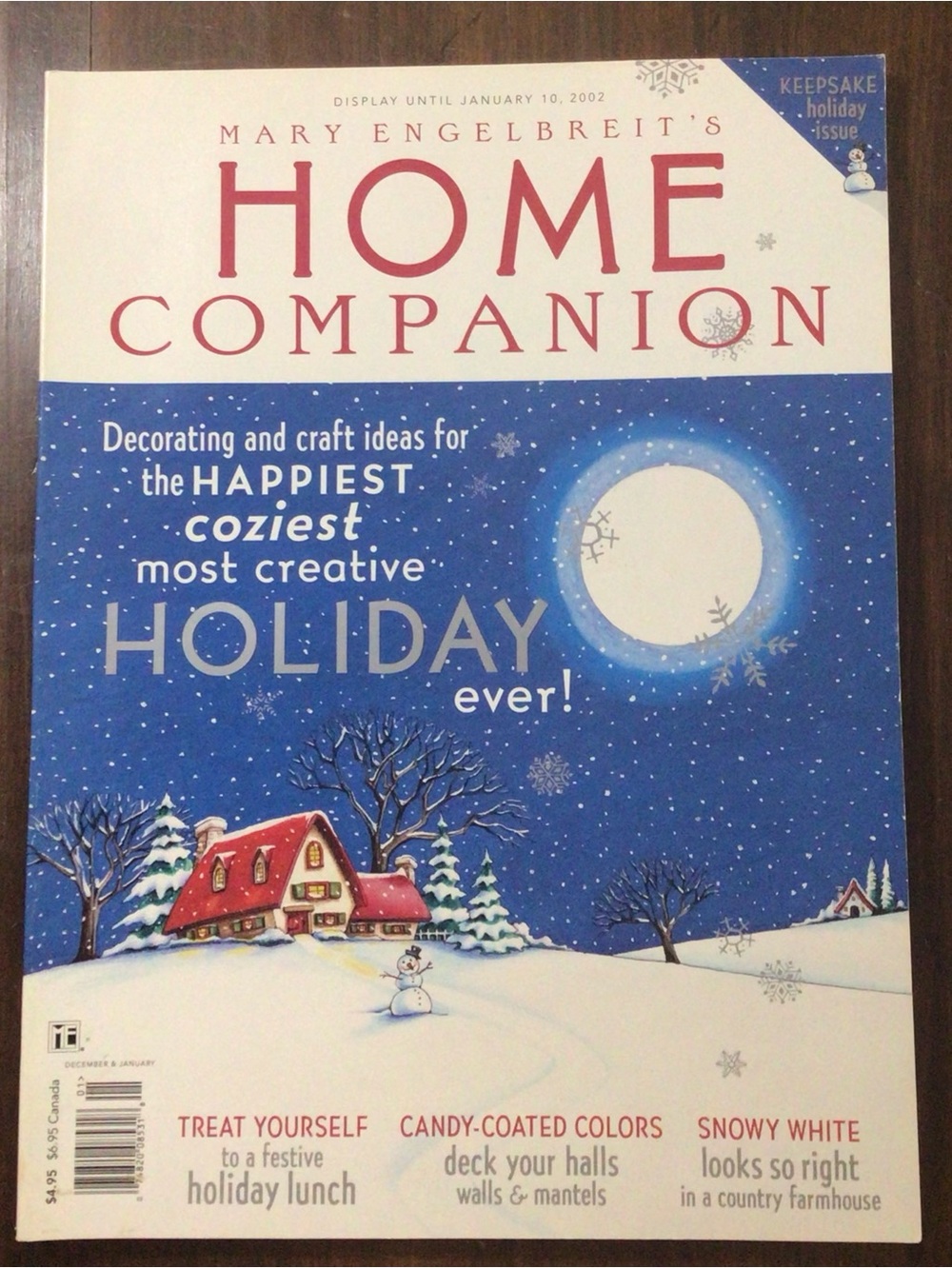 Mary Engelbreit's Home Companion Magazine Dec 01/Jan 02 Holiday w/ Paper Doll